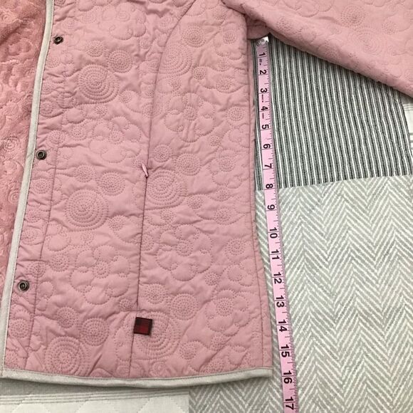 Woolrich Quilted Cardigan Pink Fall Jacket Small Outdoor Trekking - Picture 11 of 16